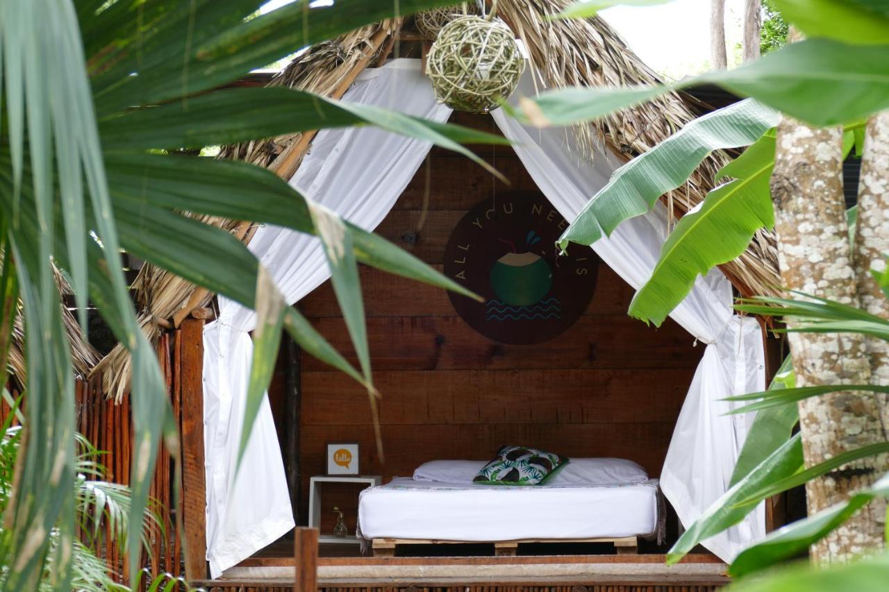 El Buho Bacalar Eco-Cabanas Hostal Buitenkant foto