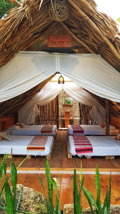 El Buho Bacalar Eco-Cabanas Hostal Buitenkant foto